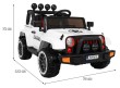 Auto Terenowe Full Time 4WD dla dzieci Biały + Napęd 4x4 + Pilot + Audio LED + Schowek-2 7156 