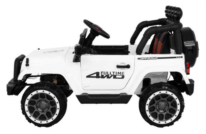 Auto Terenowe Full Time 4WD dla dzieci Biały + Napęd 4x4 + Pilot + Audio LED + Schowek-4 7156 