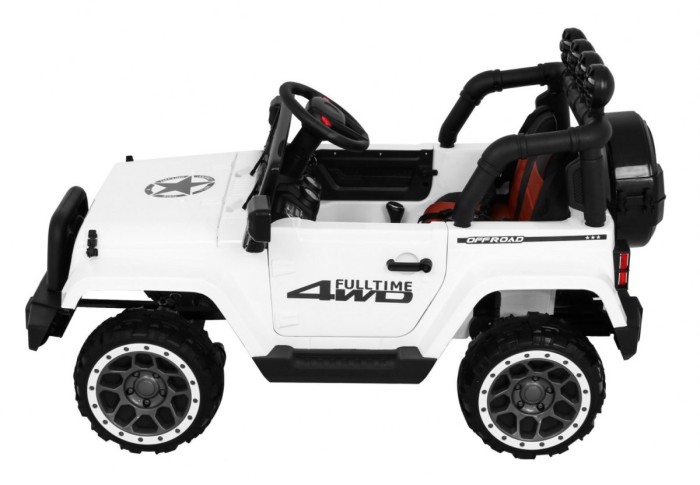 Auto Terenowe Full Time 4WD dla dzieci Biały + Napęd 4x4 + Pilot + Audio LED + Schowek-5 7156 