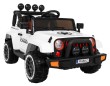 Auto Terenowe Full Time 4WD dla dzieci Biały + Napęd 4x4 + Pilot + Audio LED + Schowek-14 7156 