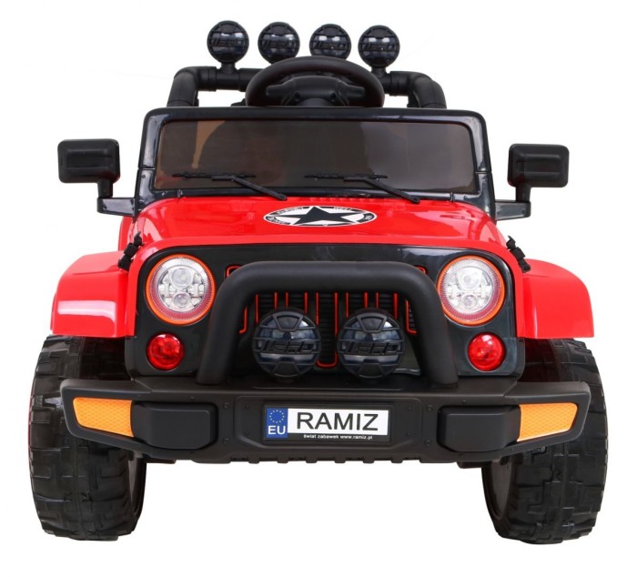 Auto Terenowe Full Time 4WD dla dzieci Czerwony + Napęd 4x4 + Pilot + Audio LED + Schowek-3 7157 