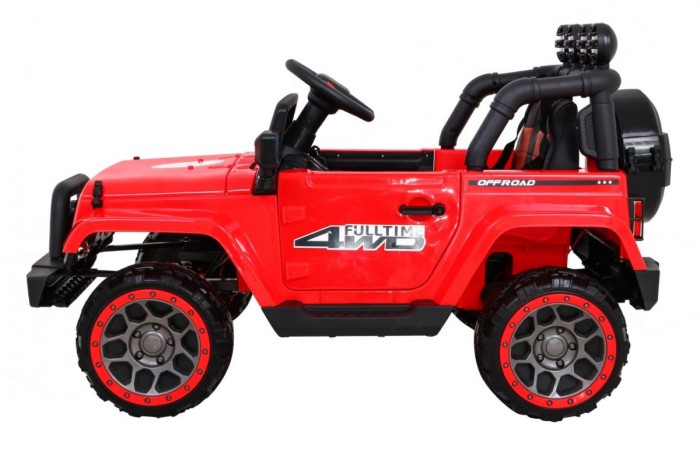 Auto Terenowe Full Time 4WD dla dzieci Czerwony + Napęd 4x4 + Pilot + Audio LED + Schowek-4 7157 