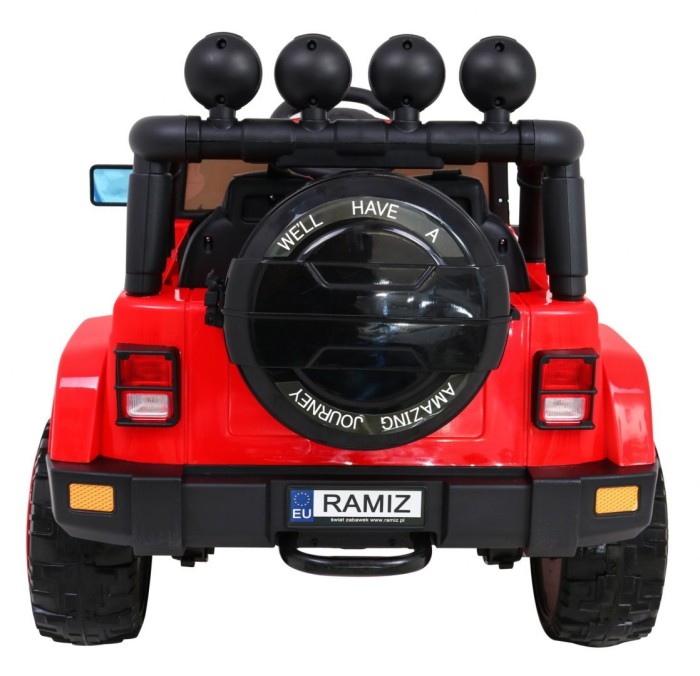 Auto Terenowe Full Time 4WD dla dzieci Czerwony + Napęd 4x4 + Pilot + Audio LED + Schowek-7 7157 