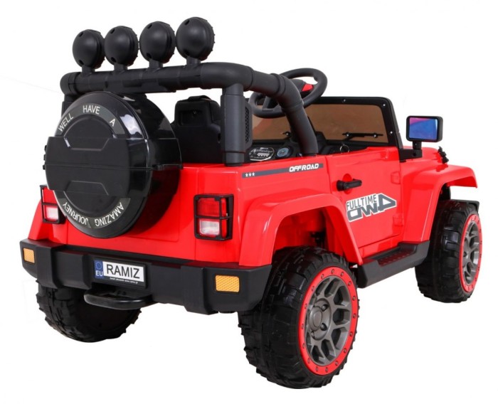 Auto Terenowe Full Time 4WD dla dzieci Czerwony + Napęd 4x4 + Pilot + Audio LED + Schowek-9 7157 