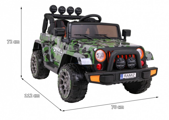 Auto Terenowe Full Time 4WD dla dzieci Lakier Moro + Napęd 4x4 + Pilot + Audio LED + Schowek-2 7158 