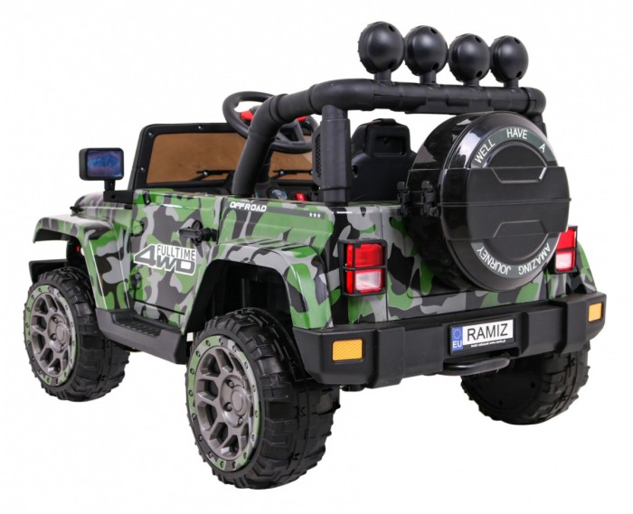 Auto Terenowe Full Time 4WD dla dzieci Lakier Moro + Napęd 4x4 + Pilot + Audio LED + Schowek-5 7158 