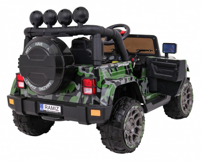 Auto Terenowe Full Time 4WD dla dzieci Lakier Moro + Napęd 4x4 + Pilot + Audio LED + Schowek-9 7158 