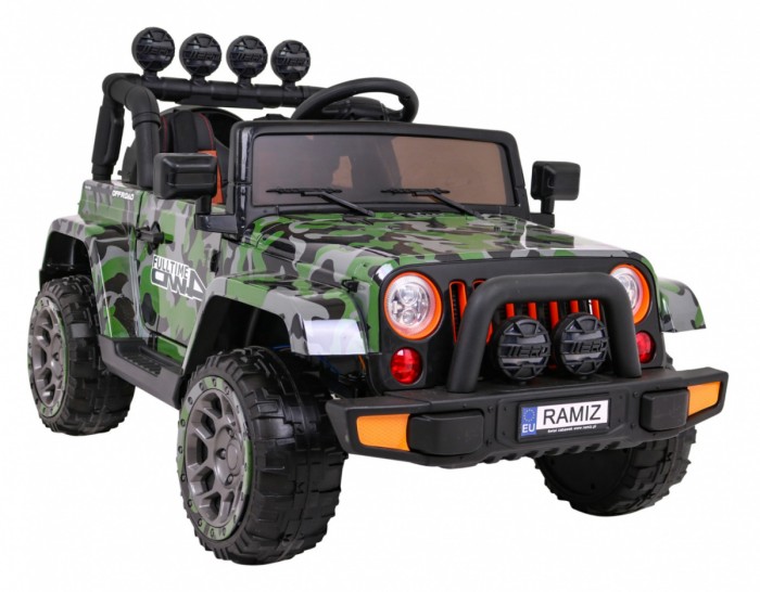 Auto Terenowe Full Time 4WD dla dzieci Lakier Moro + Napęd 4x4 + Pilot + Audio LED + Schowek-11 7158 