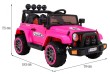 Auto Terenowe Full Time 4WD dla dzieci Różowy + Napęd 4x4 + Pilot + Audio LED + Schowek-2 7159 