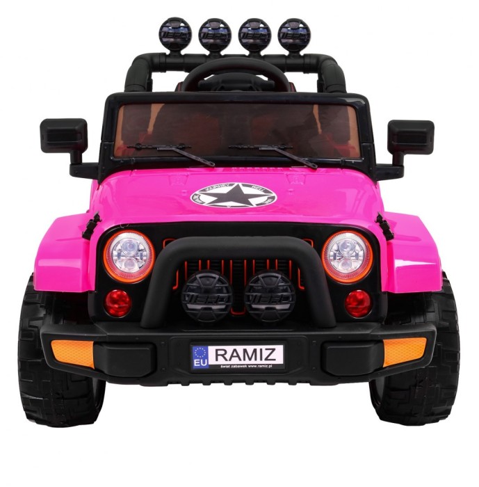 Auto Terenowe Full Time 4WD dla dzieci Różowy + Napęd 4x4 + Pilot + Audio LED + Schowek-3 7159 