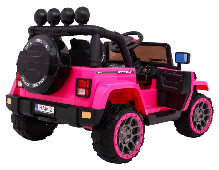 Auto Terenowe Full Time 4WD dla dzieci Różowy + Napęd 4x4 + Pilot + Audio LED + Schowek-8 7159 