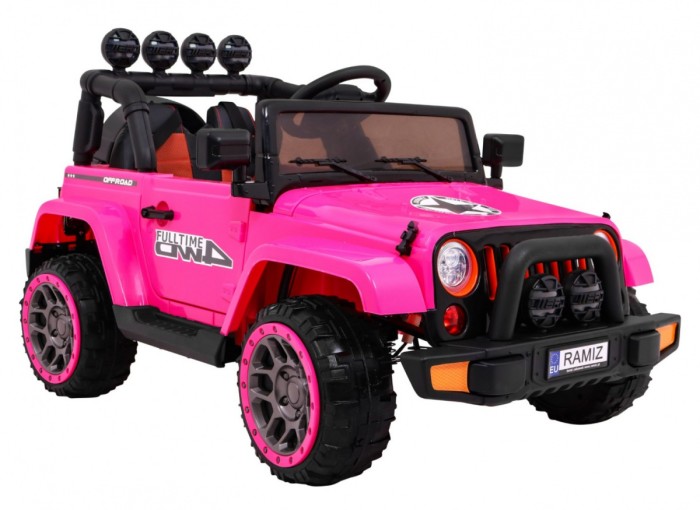 Auto Terenowe Full Time 4WD dla dzieci Różowy + Napęd 4x4 + Pilot + Audio LED + Schowek-12 7159 