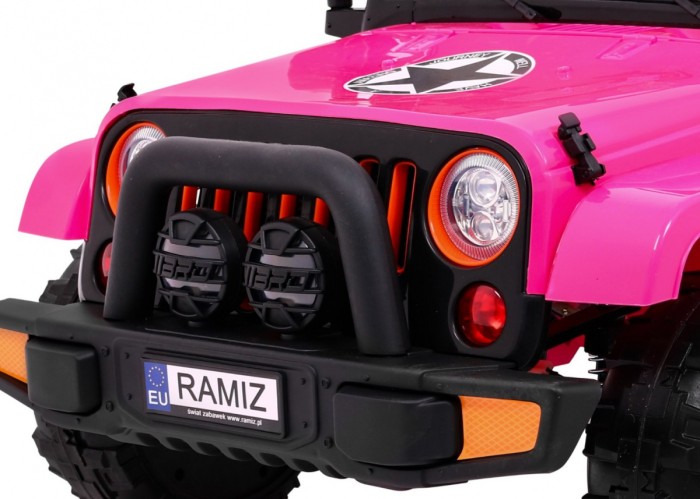 Auto Terenowe Full Time 4WD dla dzieci Różowy + Napęd 4x4 + Pilot + Audio LED + Schowek-13 7159 