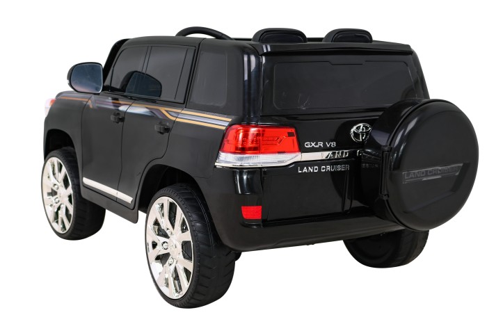 Toyota Land Cruiser, SUV na akumulator Czarny + Pilot + Schowek-5 7167 