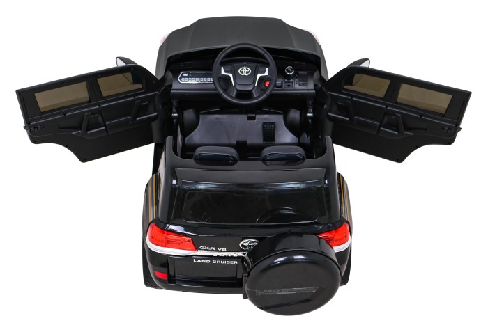 Toyota Land Cruiser, SUV na akumulator Czarny + Pilot + Schowek-8 7167 
