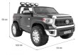 Toyota Tundra XXL dla dzieci Czarny + Pilot + Bagażnik + LED + Audio + EVA + Wolny Start-2 7170 