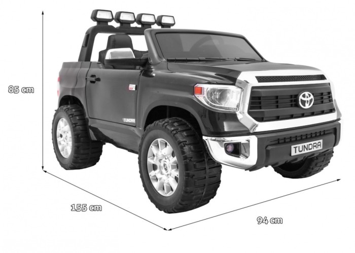 Toyota Tundra XXL dla dzieci Czarny + Pilot + Bagażnik + LED + Audio + EVA + Wolny Start-2 7170 