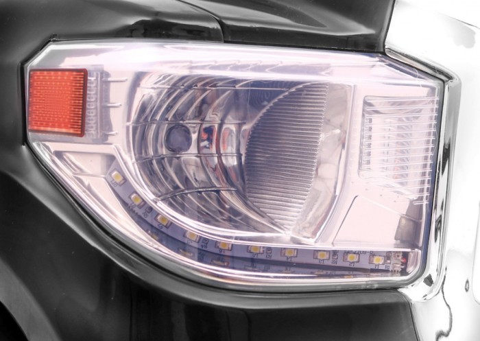 Toyota Tundra XXL dla dzieci Czarny + Pilot + Bagażnik + LED + Audio + EVA + Wolny Start-11 7170 