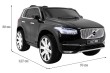 Volvo XC90 - SUV na akumulator dla dzieci Czarny + Pilot + Bagażnik + EVA-2 7177 