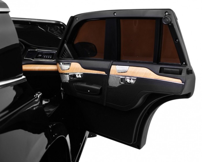 Volvo XC90 - SUV na akumulator dla dzieci Czarny + Pilot + Bagażnik + EVA-10 7177 