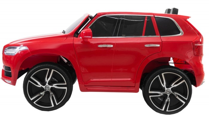 Volvo XC90 - SUV na akumulator dla dzieci Czerwony + Pilot + Bagażnik-3 7178 
