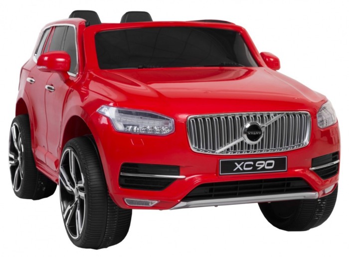 Volvo XC90 - SUV na akumulator dla dzieci Czerwony + Pilot + Bagażnik-4 7178 