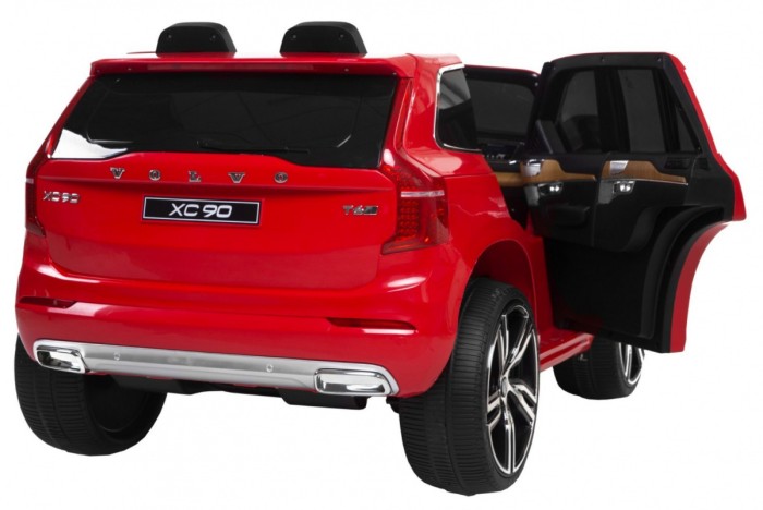Volvo XC90 - SUV na akumulator dla dzieci Czerwony + Pilot + Bagażnik-6 7178 