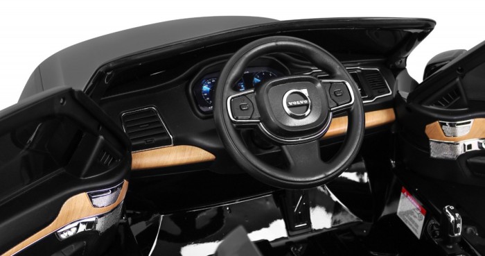 Volvo XC90 - SUV - na akumulator dla dzieci Lakier Czarny + Pilot + Bagażnik-8 7179 