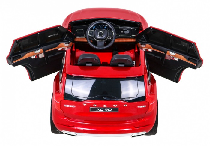 Volvo XC90 - SUV na akumulator dla dzieci Lakier Czerwony + Pilot + Bagażnik-7 7180 