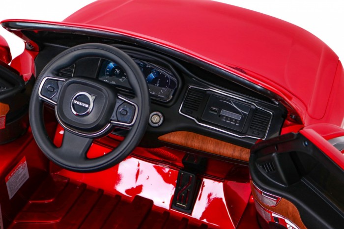 Volvo XC90 - SUV na akumulator dla dzieci Lakier Czerwony + Pilot + Bagażnik-8 7180 