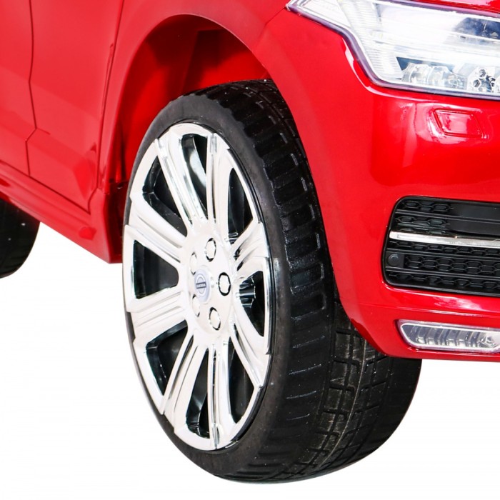 Volvo XC90 - SUV na akumulator dla dzieci Lakier Czerwony + Pilot + Bagażnik-13 7180 