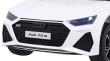 Audi RS 6 Elektryczny Samochodzik dla dzieci Biały + Pilot + Koła EVA + Wolny Start + Audio LED-3 7182 