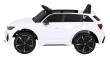 Audi RS 6 Elektryczny Samochodzik dla dzieci Biały + Pilot + Koła EVA + Wolny Start + Audio LED-4 7182 