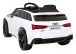 Audi RS 6 Elektryczny Samochodzik dla dzieci Biały + Pilot + Koła EVA + Wolny Start + Audio LED-5 7182 