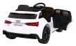 Audi RS 6 Elektryczny Samochodzik dla dzieci Biały + Pilot + Koła EVA + Wolny Start + Audio LED-10 7182 