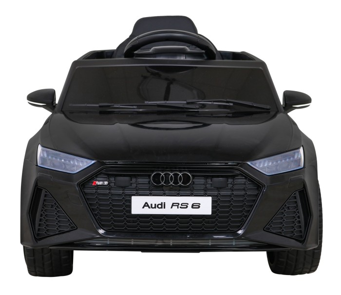 Audi RS 6 Elektryczny Samochodzik dla dzieci Czarny + Pilot + Koła EVA + Wolny Start + Audio LED