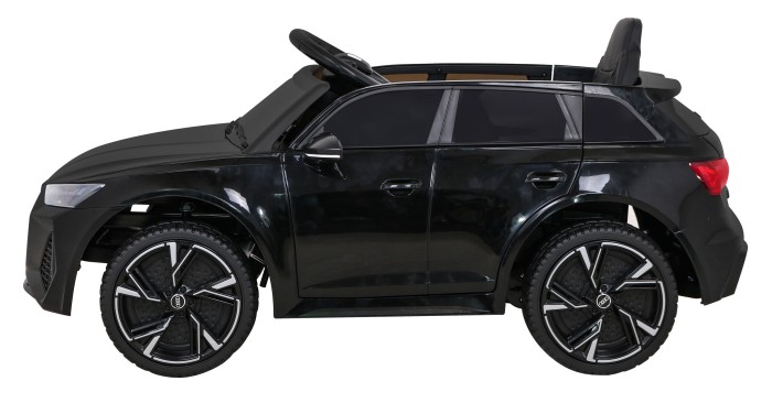 Audi RS 6 Elektryczny Samochodzik dla dzieci Czarny + Pilot + Koła EVA + Wolny Start + Audio LED-4 7183 