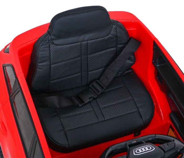 Audi RS 6 Elektryczny Samochodzik dla dzieci Czerwony + Pilot + Koła EVA + Wolny Start + Audio LED-14 7184 