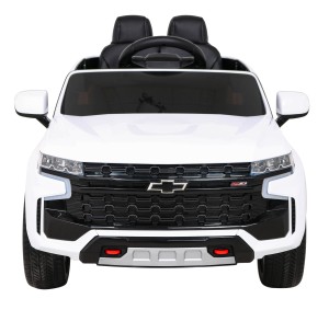Chevrolet Tahoe Elektryczne Autko dla dzieci Biały + Pilot + EVA + Radio MP3 + LED