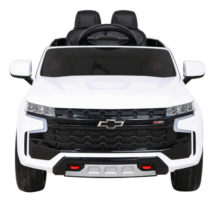 Chevrolet Tahoe Elektryczne Autko dla dzieci Biały + Pilot + EVA + Radio MP3 + LED
