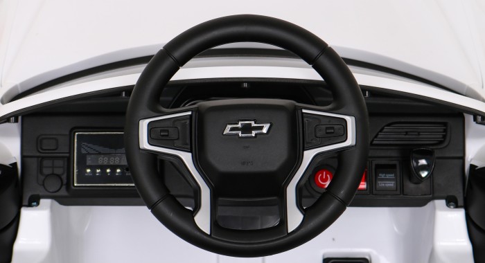 Chevrolet Tahoe Elektryczne Autko dla dzieci Biały + Pilot + EVA + Radio MP3 + LED-9 7185 