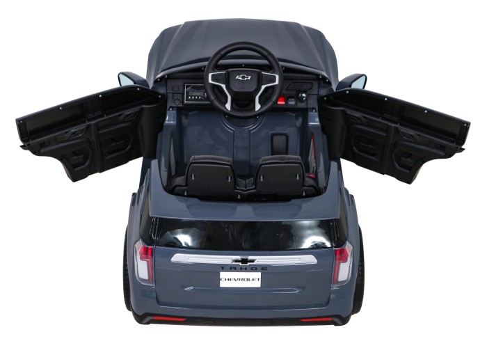 Chevrolet Tahoe Elektryczne Autko dla dzieci Szary + Pilot + EVA + Radio MP3 + LED-8 7189 