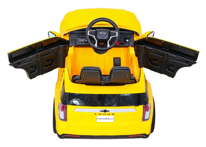 Chevrolet Tahoe - SUV -  Elektryczne Autko dla dzieci Żółte + Pilot-8 7190 