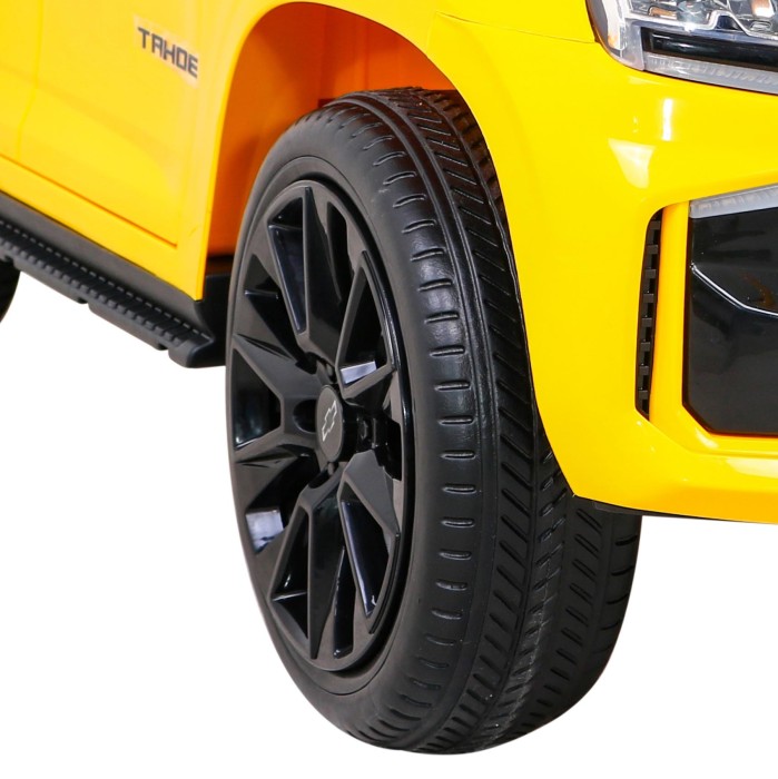 Chevrolet Tahoe - SUV -  Elektryczne Autko dla dzieci Żółte + Pilot-11 7190 