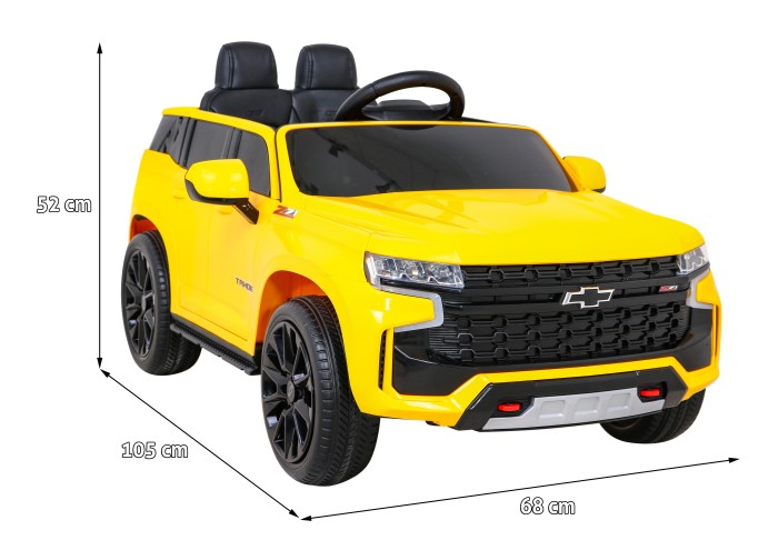 Chevrolet Tahoe - SUV -  Elektryczne Autko dla dzieci Żółte + Pilot-12 7190 