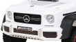 Mercedes G63 AMG Autko na akumulator Biały + Pilot + 6 kół EVA + Wolny Start + MP3 LED-4 7193 