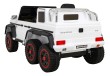 Mercedes G63 AMG Autko na akumulator Biały + Pilot + 6 kół EVA + Wolny Start + MP3 LED-6 7193 