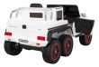 Mercedes G63 AMG Autko na akumulator Biały + Pilot + 6 kół EVA + Wolny Start + MP3 LED-12 7193 