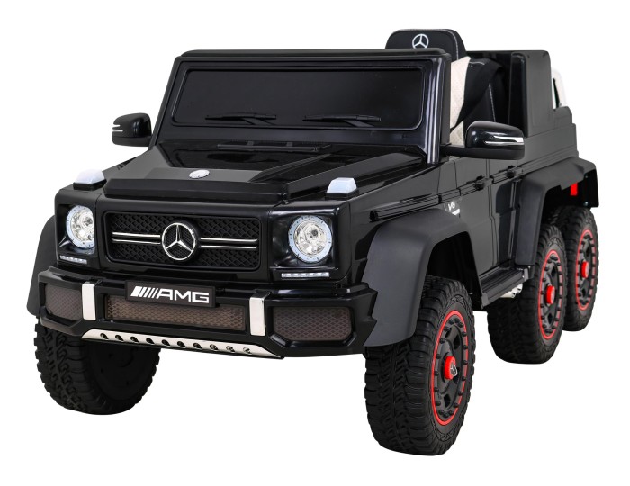 Mercedes G63 AMG Autko na akumulator Czarny + Pilot + 6 kół EVA + Wolny Start + MP3 LED-2 7194 