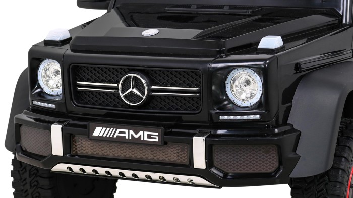 Mercedes G63 AMG Autko na akumulator Czarny + Pilot + 6 kół EVA + Wolny Start + MP3 LED-3 7194 